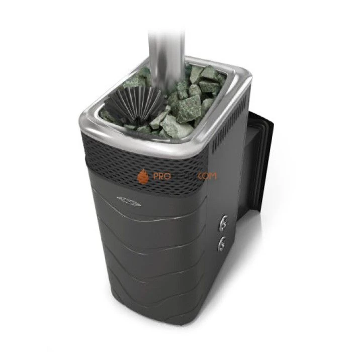 Печь для бани Термофор Гейзер XXL 2017 Inox Витра ЗК ТО антрацит