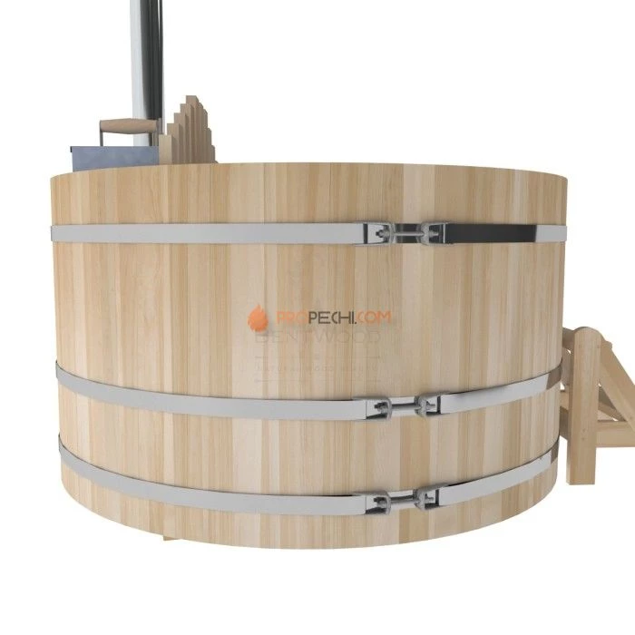 Фурако BentWood из кедра D=1.8 с внутренней печкой премиум