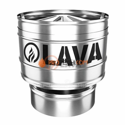 LAVA Оголовок-дефлектор 115/180 мм нерж. 439 (0,5)
