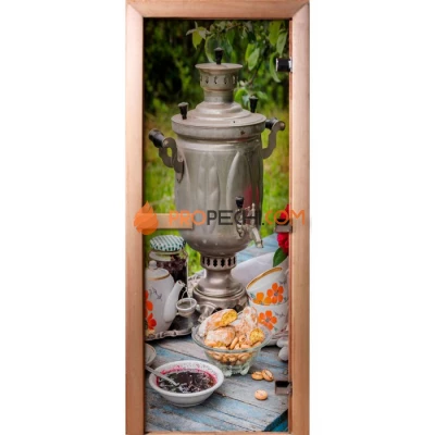 Дверь для бани DoorWood Фотопечать А077, 2000x600 мм