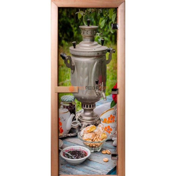 Дверь для бани DoorWood Фотопечать А077, 2000x600 мм