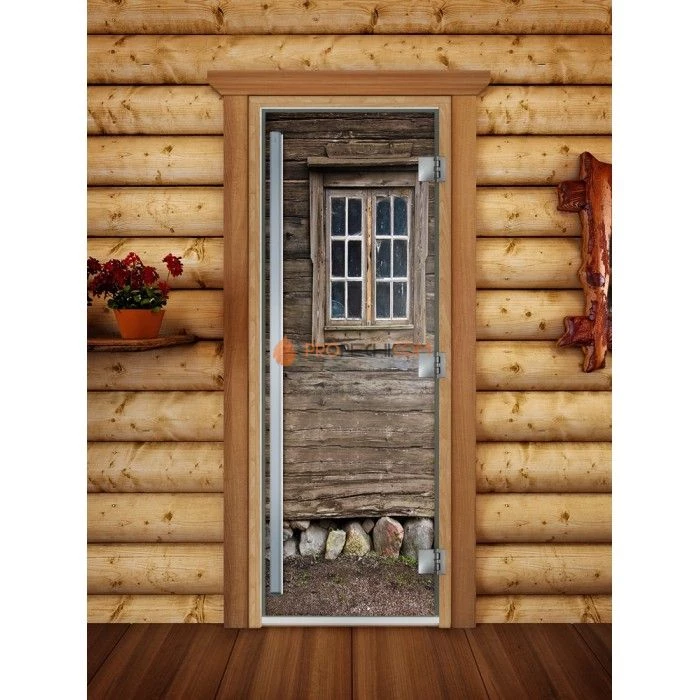 Дверь для бани DoorWood Престиж Фотопечать А042, 1900x700 мм