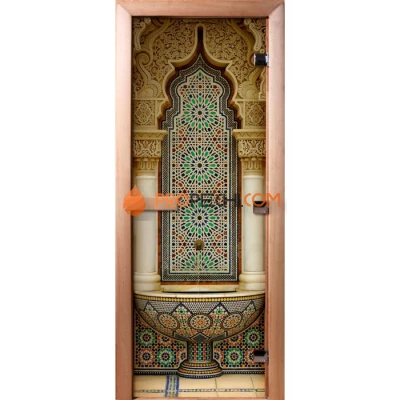 Дверь для бани DoorWood Фотопечать А025, 1700x700 мм