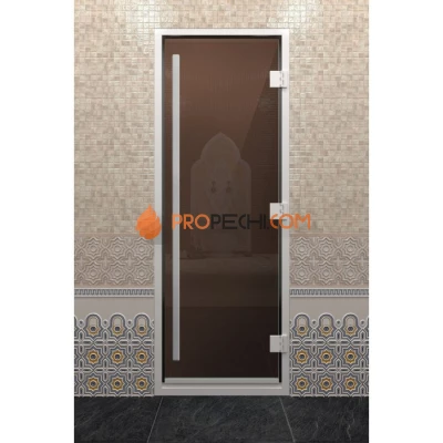 Дверь для хамама DoorWood Престиж Бронза, 1900х800 мм