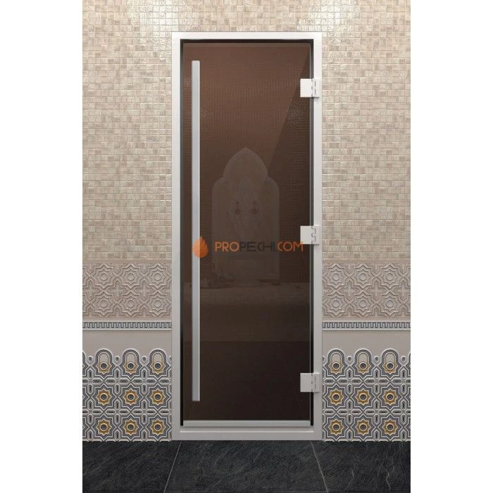 Дверь для хамама DoorWood Престиж Бронза, 1900х800 мм