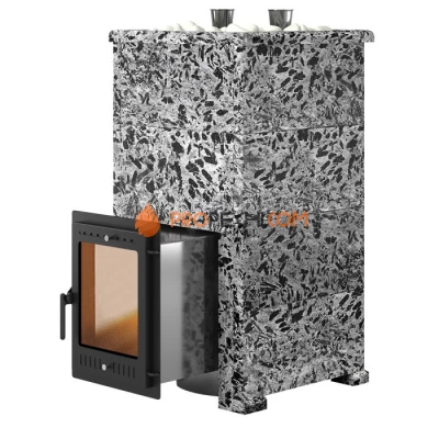 Дровяная печь для бани Эверест Steam Master 44 INOX Пироксенит Элит, S-40