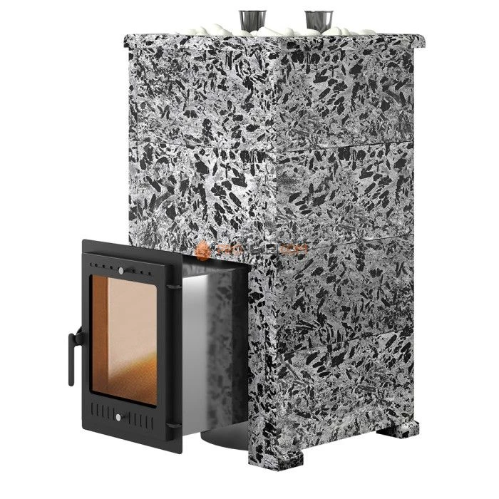 Дровяная печь для бани Эверест Steam Master 44 INOX Пироксенит Элит, S-40