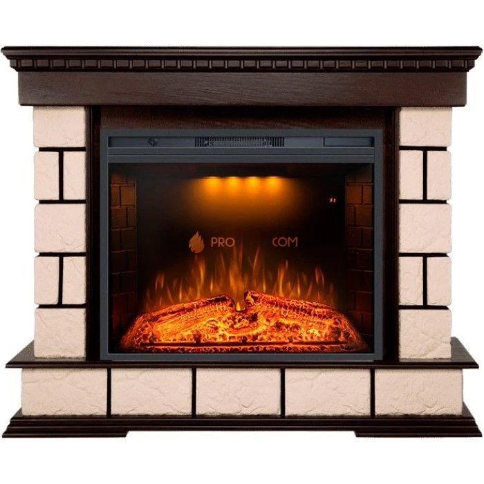 Каминокомплект Royal Flame Shateau - Темный дуб с Электрическим очагом Royal Flame Emerald 28