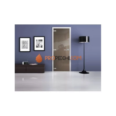 Стеклянная межкомнатная дверь DoorWood с фотопечатью Ral 1019, 2000х800 мм