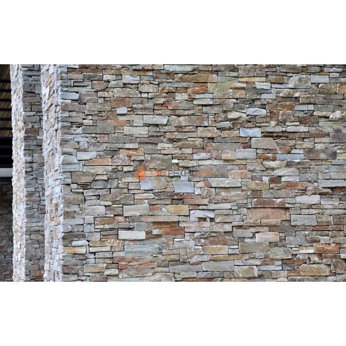 Панель из грубого камня Кварцит Бежевый (550х200мм) упак. (4шт/0,44м2)