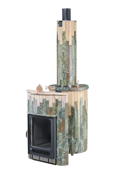 Банная печь Ферингер Малютка Жадеит + "Окаменевшее дерево"