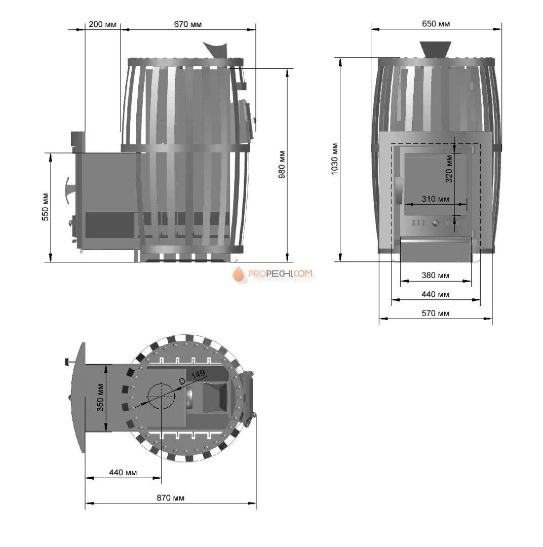 Банная чугунная печь Березка "Воевода-ФЛАГМАН 20 (ЗК Сетка) Каминная дверца
