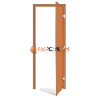 Дверь для бани стеклянная SAWO 730-3SGD-R 7/19, бронза, правая, без порога