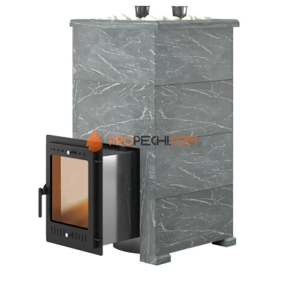 Дровяная печь для бани Эверест Steam Master 44 INOX Талькохлорит, S-40