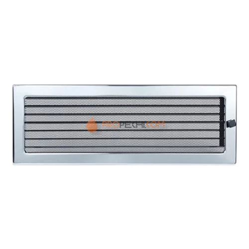 Вент.решетка 170х480 мм. никель с жалюзи