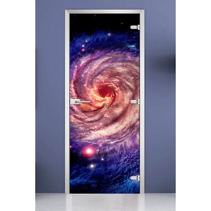Стеклянная межкомнатная дверь DoorWood с фотопечатью Space-04, 2000х600 мм