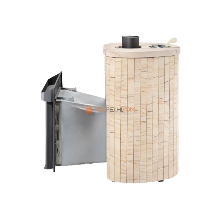 Дровяная печь для бани Ферингер Малютка До 18 м³ - Окаменевшее дерево наборный