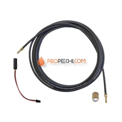 Стекловолокно для подсветки печки Cariitti 5 м с насадкой CR-09 и адаптером