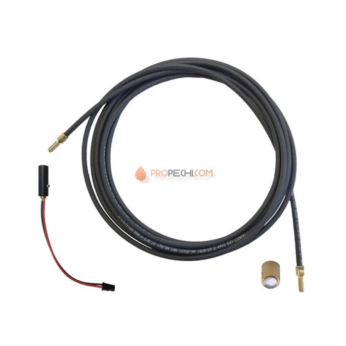 Стекловолокно для подсветки печки Cariitti 5 м с насадкой CR-09 и адаптером