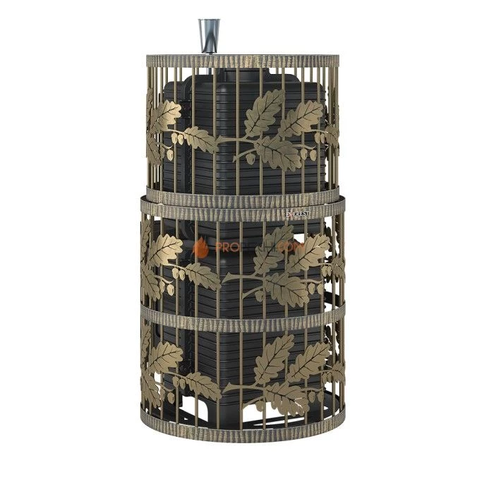 Чугунная печь для бани Эверест Легкий пар Профи Ковка Б/В