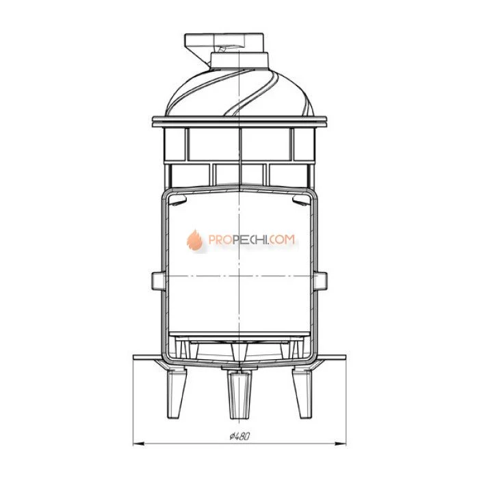 Чугунная печь для бани Атмосфера с сеткой до 22 м³