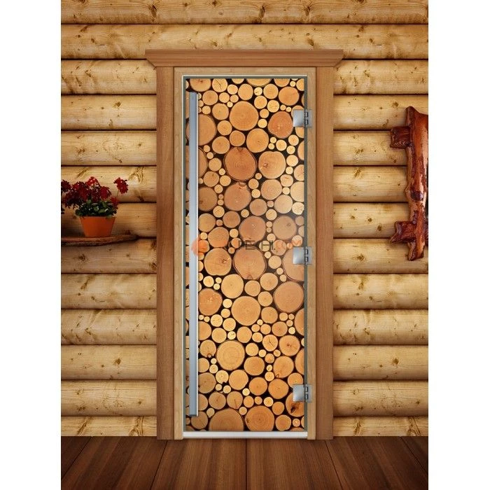 Дверь для бани DoorWood Престиж Фотопечать А048, 1900x700 мм