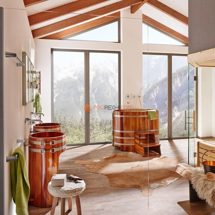 Купель Blumenberg из Лиственницы 130/9 130x79x100см