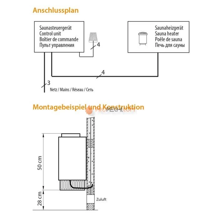 Электрическая печь EOS Mini W 3 кВт Steel