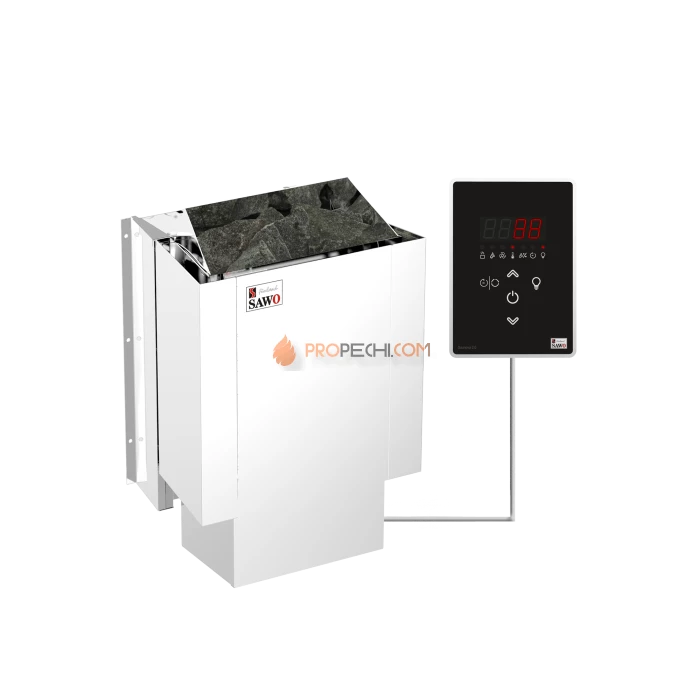 Электрическая печь SAWO NORDEX MINI NRMNC-30Ni2-Z 3 кВт (встроенный парогенератор и блок мощности, пульт покупается отдельно)