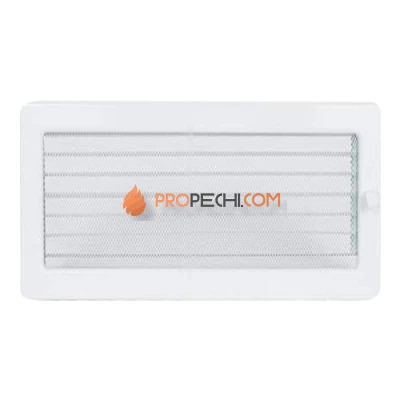 Вент.решетка 170х300 мм. белый с жалюзи