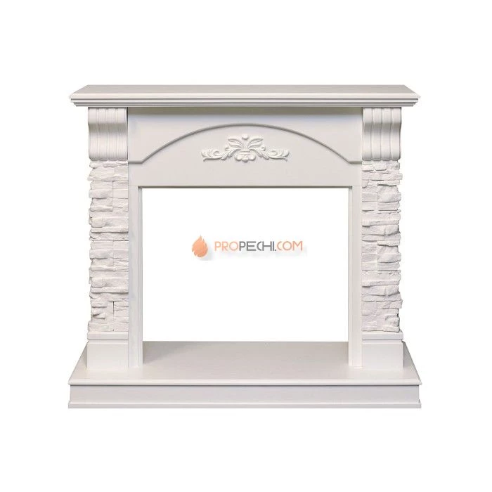 Портал Royal Flame Prague - Сланец бежевый / белый