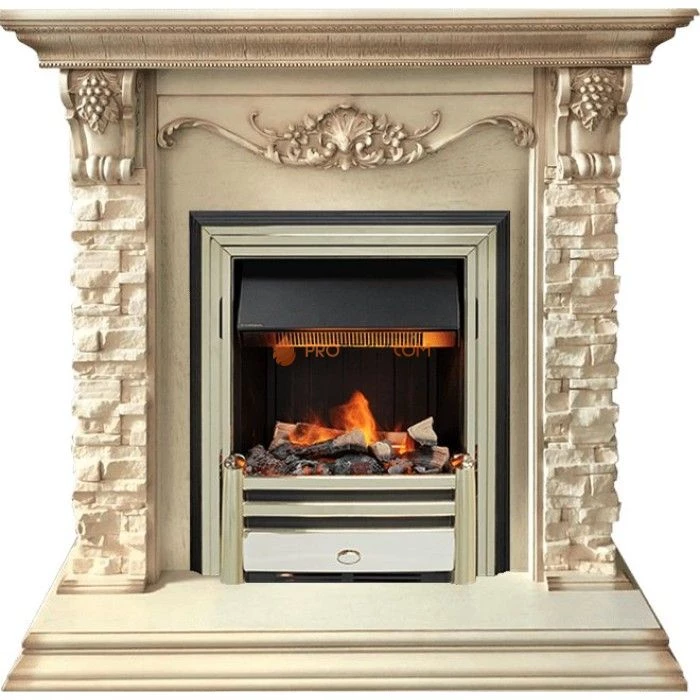 Каминокомплект Dimplex Adriana - Cлоновая кость с очагом Cavendish