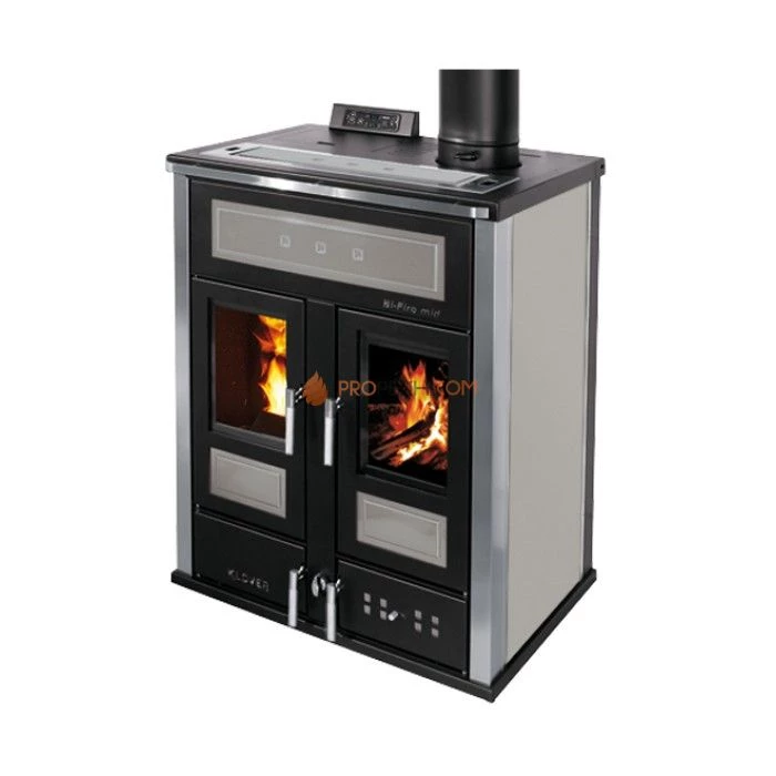 Отопительная печь Klover BI-FIRE MID (серебро)