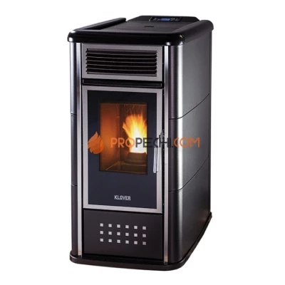 Отопительная печь Klover BELVEDERE 28 (матовый черный)