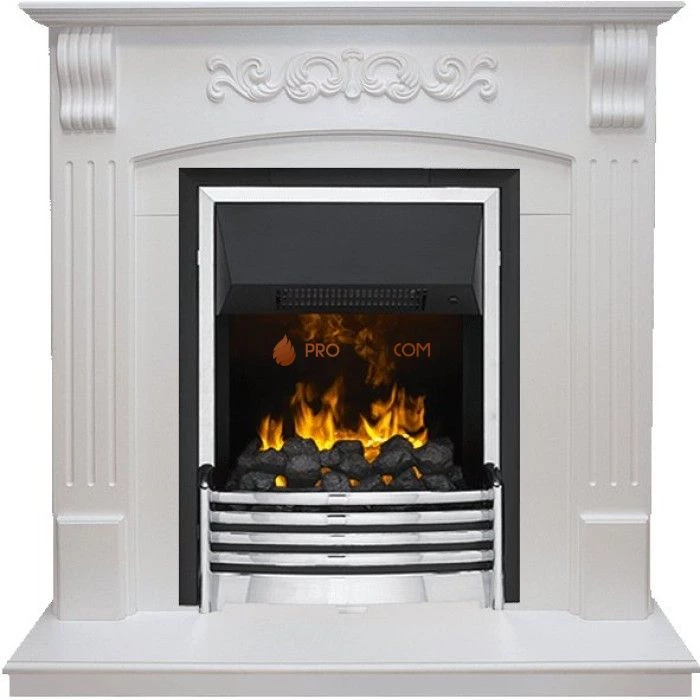 Каминокомплект Dimplex Sorrento - Белый дуб с очагом Flagstaff