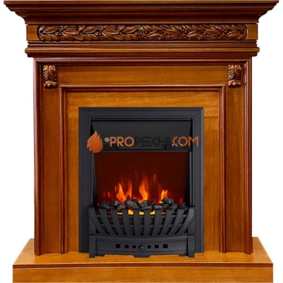 Каминокомплект Royal Flame Valletta - Орех с очагом Aspen Black