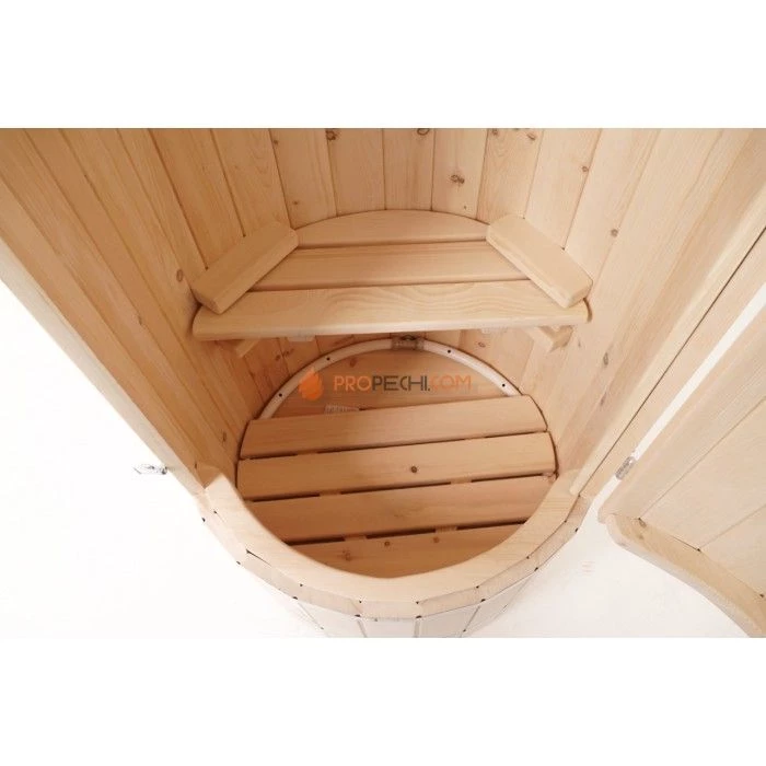 Фитобочка круглая НКЗ STANDARD из кедра, (ШИП-ПАЗ), диаметр 78 см, высота 130 см / 40 мм