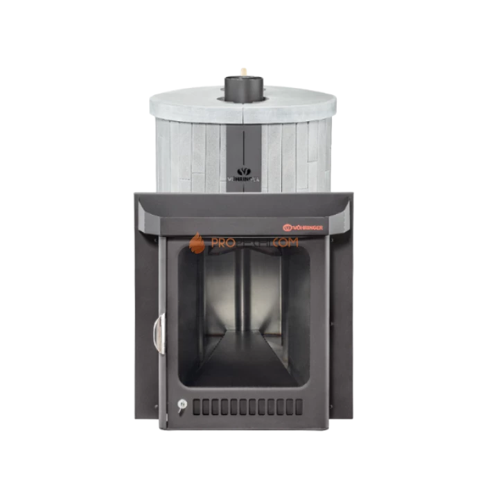 Дровяная печь для бани Ферингер Малютка До 18 м³ - Серый Велюр наборный