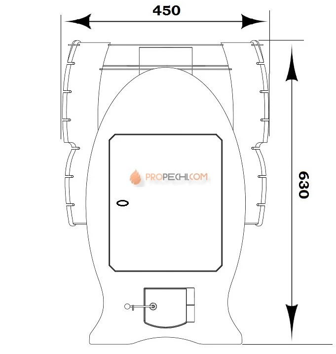 Банная печь Царь Печи Емеля Премиум