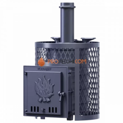 Чугунная банная печь Технолит Искандер ЗК 25 Ураган