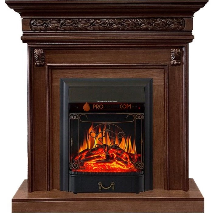 Каминокомплект Royal Flame Valletta - Темный дуб с очагом Majestic FX Black