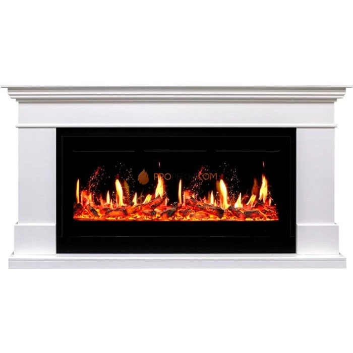 Каминокомплект Royal Flame California - Белый (Высота 850 мм) с Электрическим очагом Royal Flame 5D V-ART 40