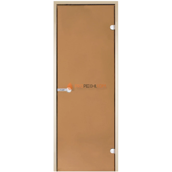 Дверь для бани Harvia STG 8x19 коробка осина, стекло бронза