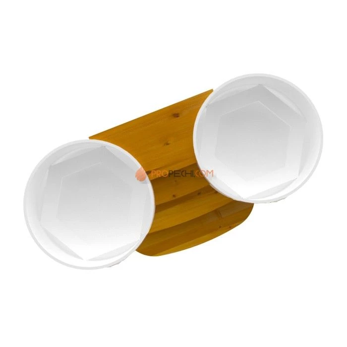 Подиум BentWood на 2 купели D 1,5 Рустик натуральный