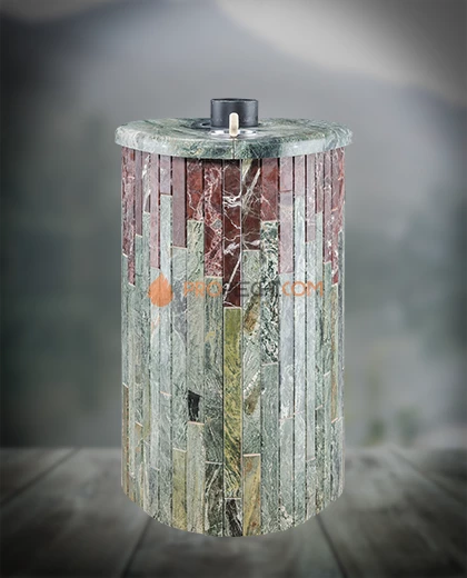 Банная печь Ферингер ПФ Оптима Змеевик + Россо Леванте