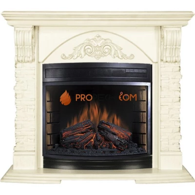 Каминокомплект Royal Flame Rimini - Слоновая кость с патиной с очагом Dioramic 28 LED FX