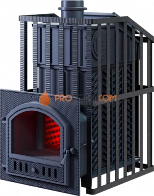 Чугунная банная печь Гефест ЗК Ураган 25 П