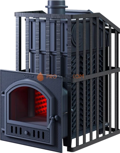 Чугунная банная печь Гефест ЗК Ураган 25 П