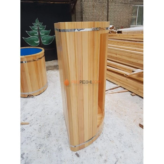 Душевая кабина НКЗ угловая, диаметр 100 см, высота 200 см