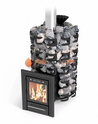 Печь для бани  Термофор Семирамида Inox Люмина антрацит